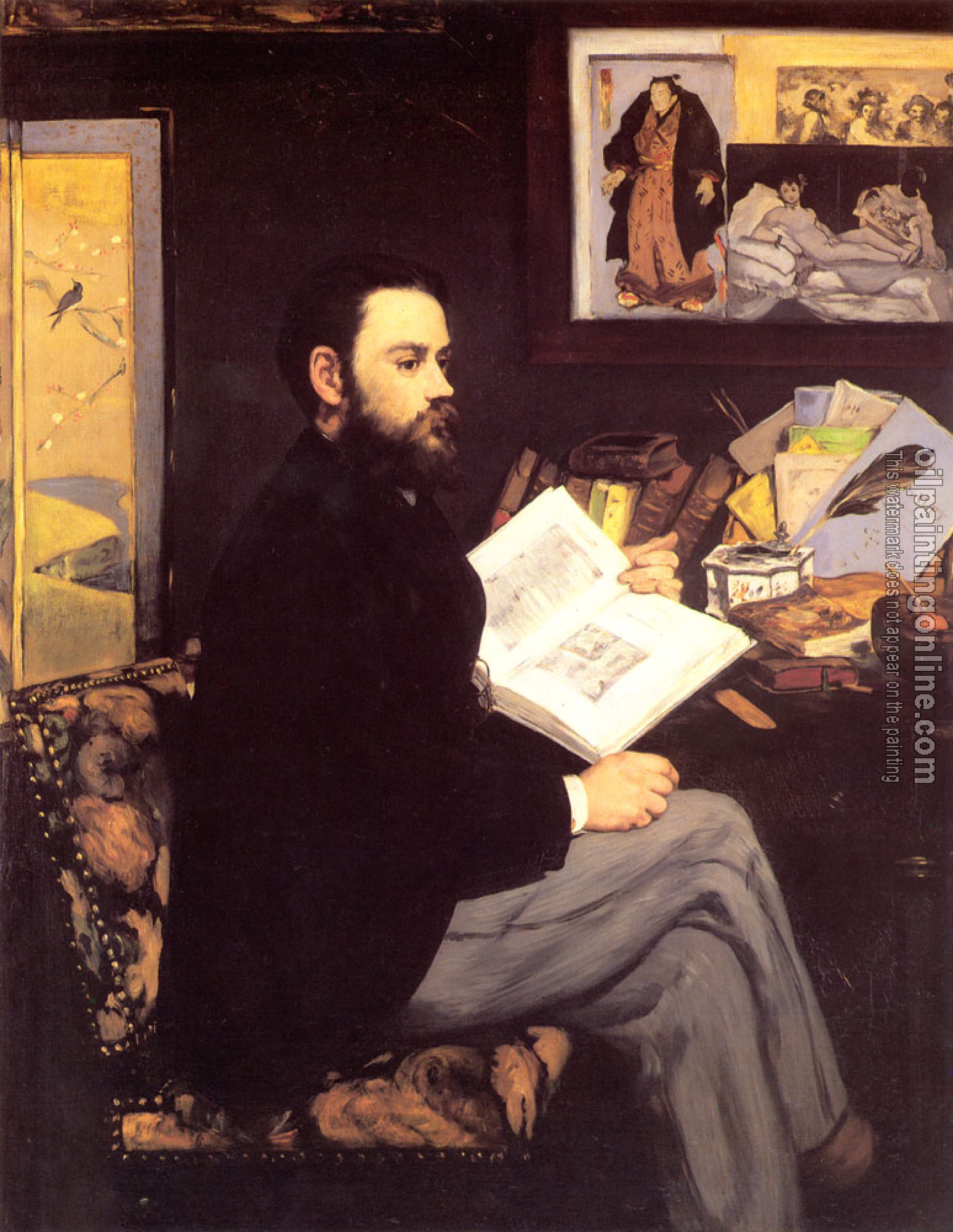 Manet, Edouard - Portrait of Emile Zola